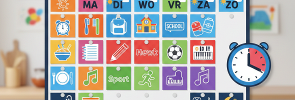 Visuele planning: week schema’s voor kinderen met ADHD
